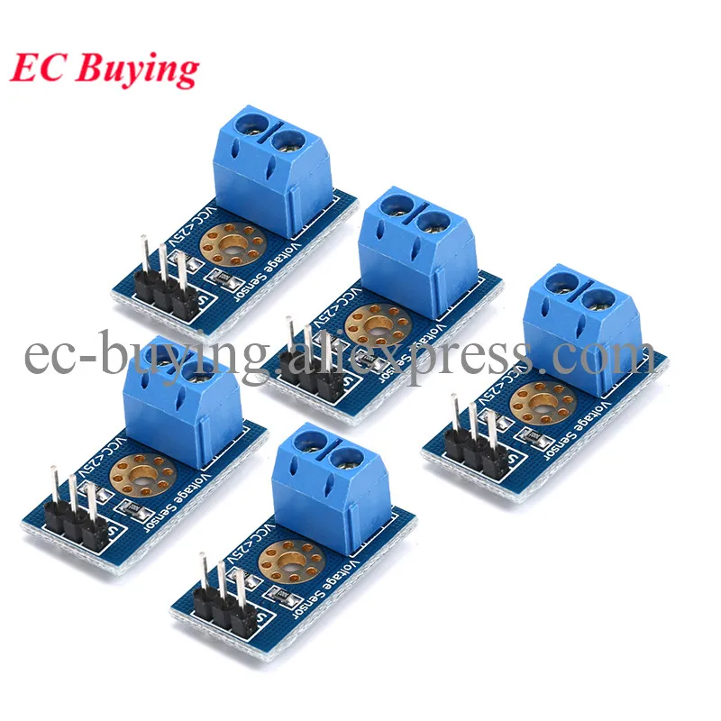 10 Stuks/1Pc Smart Electronics Dc 0-25V Standaard Spanning Sensor Module Test Elektronische Stenen Smart Robot Voor Arduino Diy Kit