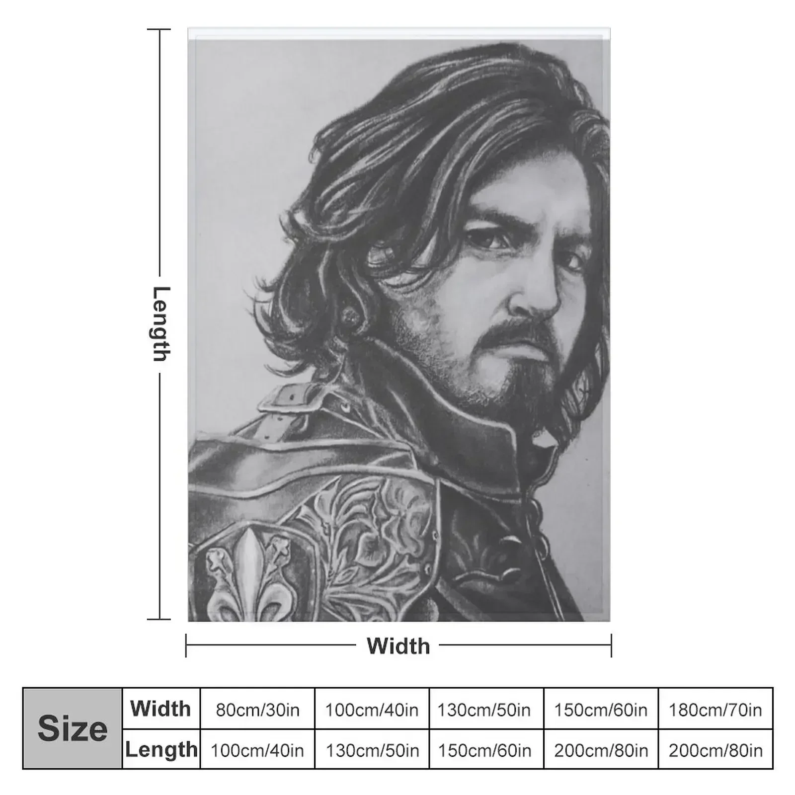 Captain Athos Throw Blanket Sofa Throw christmas decoration bed plaid Bed linens Blankets