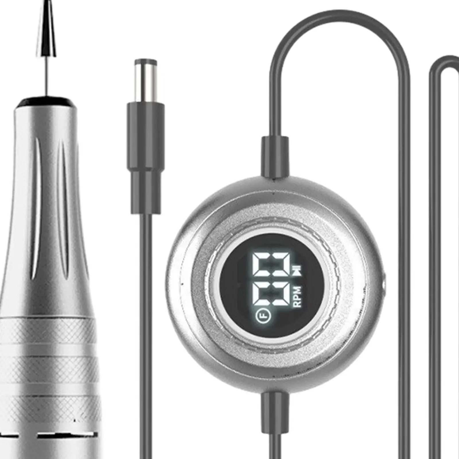 مثقاب أظافر كهربائي، مبرد أظافر، جهاز تحكم صغير في سرعة USB، مع أظافر