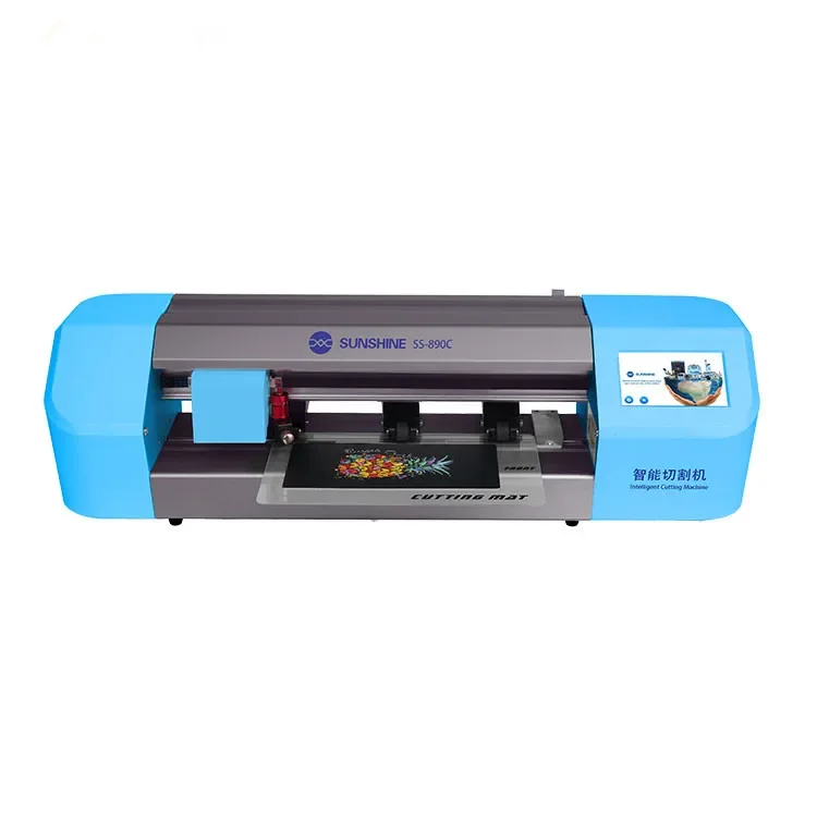 SS-890C High quality precision intelligent accessories cutting machine for mobile phone lcd screen protect cutting machine