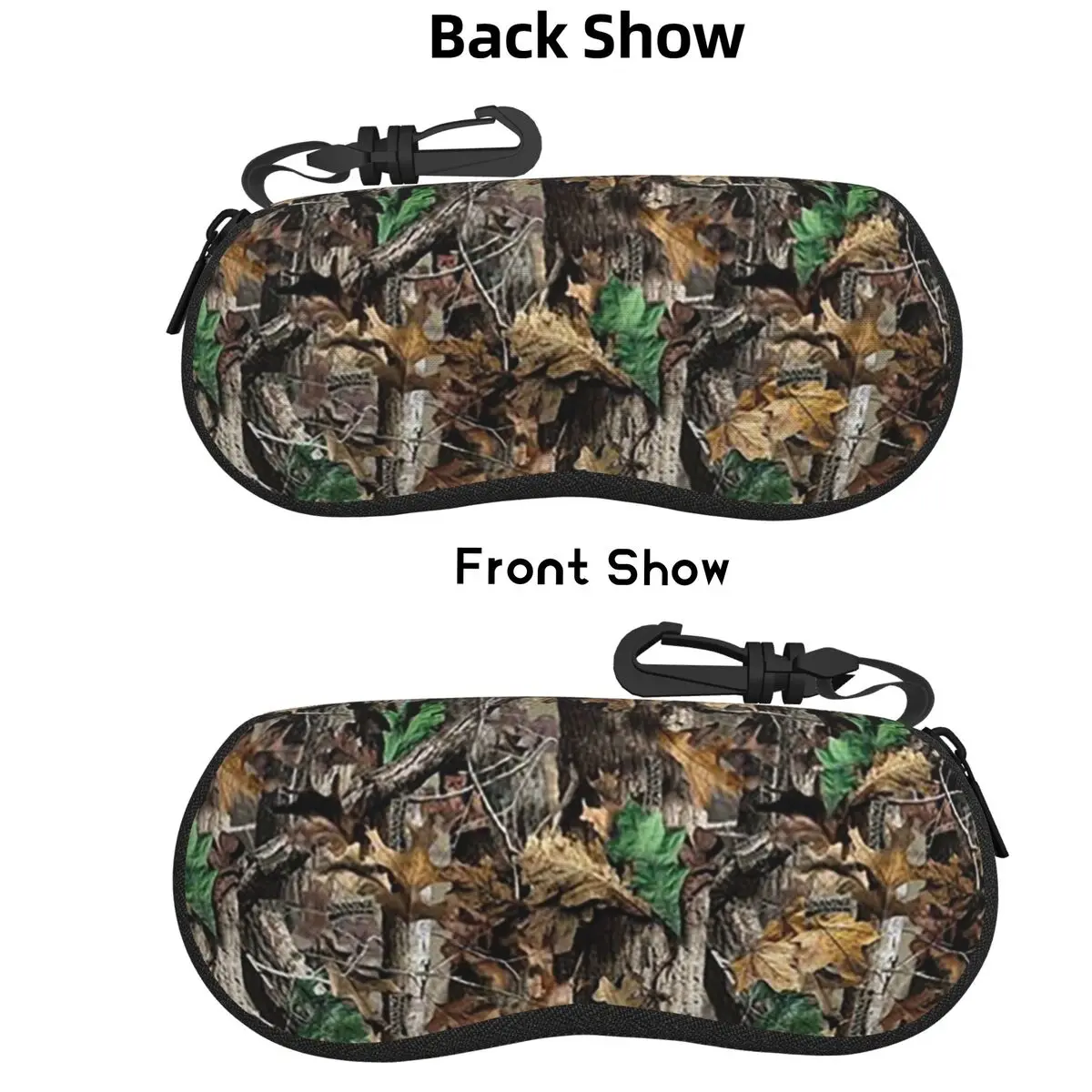 

Real Tree Camouflage Shell Glasses Case Protector Sunglasses Box Women Men Soft Eyeglasses Bag Pouch