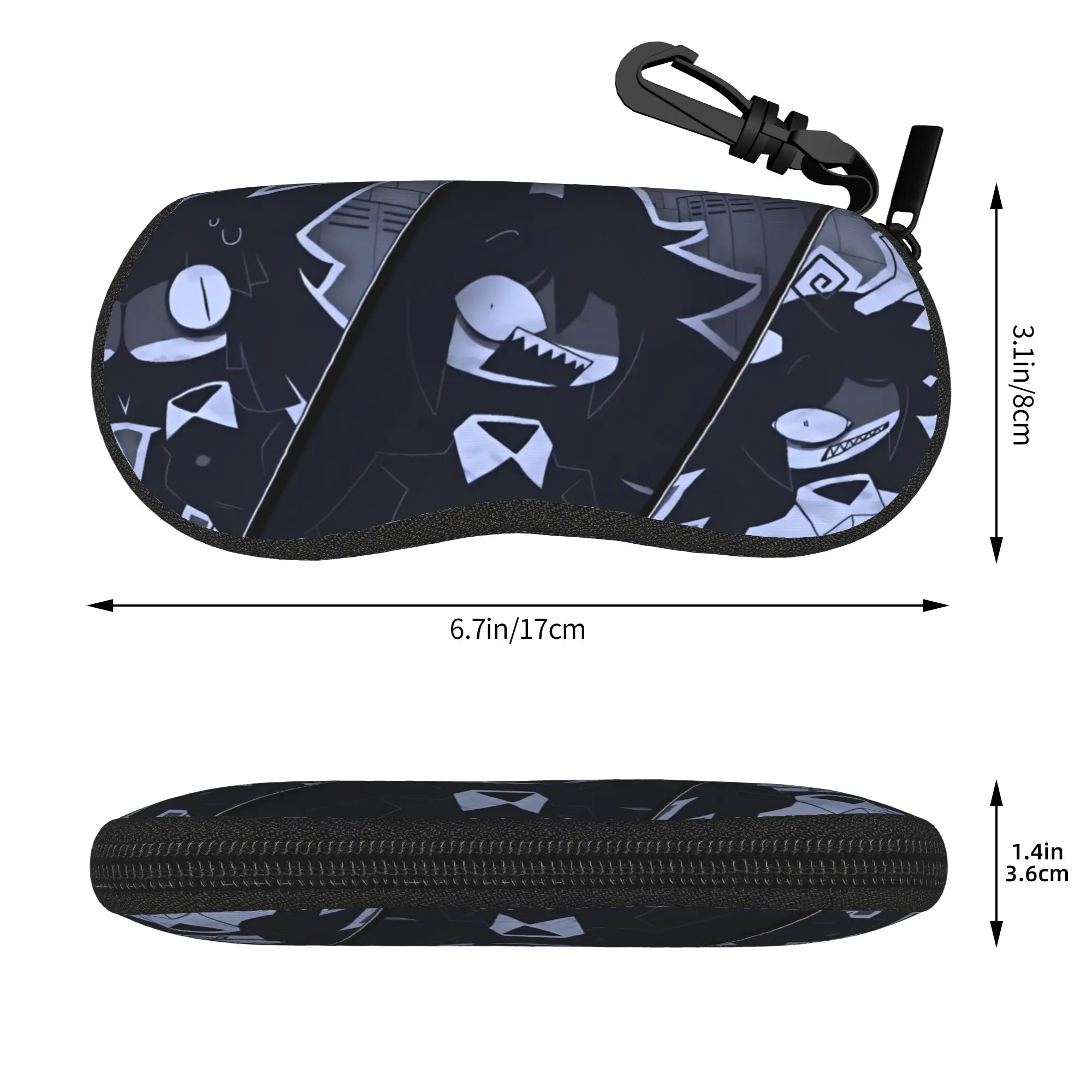 Cartoon Miss Circle Anime Glasses Case Men Women Accessories Fundamental Paper Education Eyewear Storage Box Eyeglasses Box
