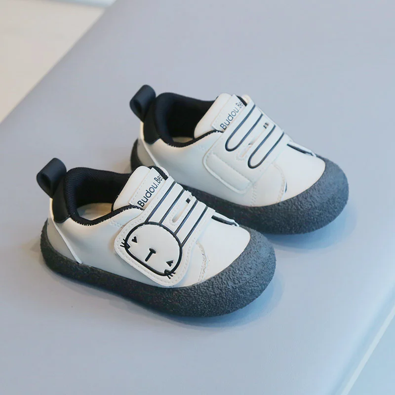 Toddler Casual Shoes Soft Bottom Non-slip Baby Shoes Kids Boys Girls Comfort Leather Sneakers Fashion Cartoon Single Shoes