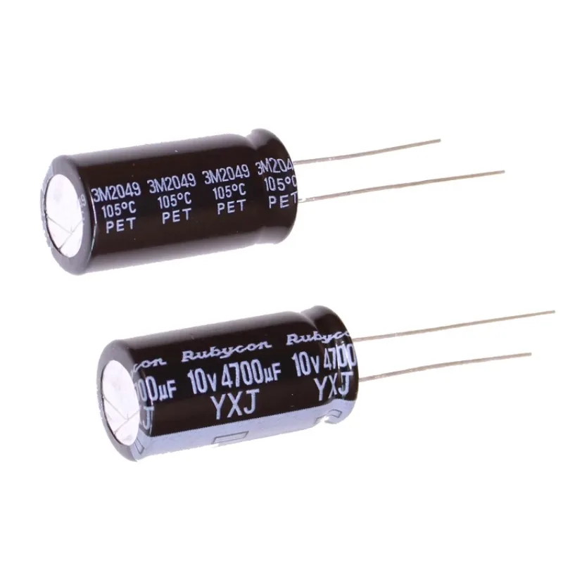 (10 buah) 4700UF 10V kapasitor elektrolitik aluminium 10v4700uf 12.5*25 YXJ kapasitor Rubycon awet