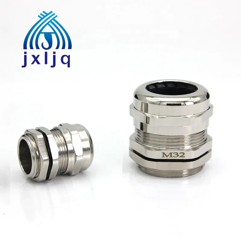 

Waterproof Cable Gland Connector IP68 Nickel Plated Brass Metric Cable M8 M10 M12 M14 M16 M18-M36 Fit 18-25mm For 4-8mm