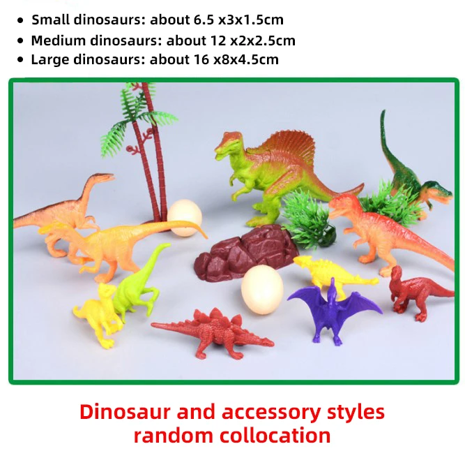 16Pcs Set Dinosaurs Toy Learning Educational Toys for Children Dinosaur World Model Set Plastic Random Style Toys for Kids Boys