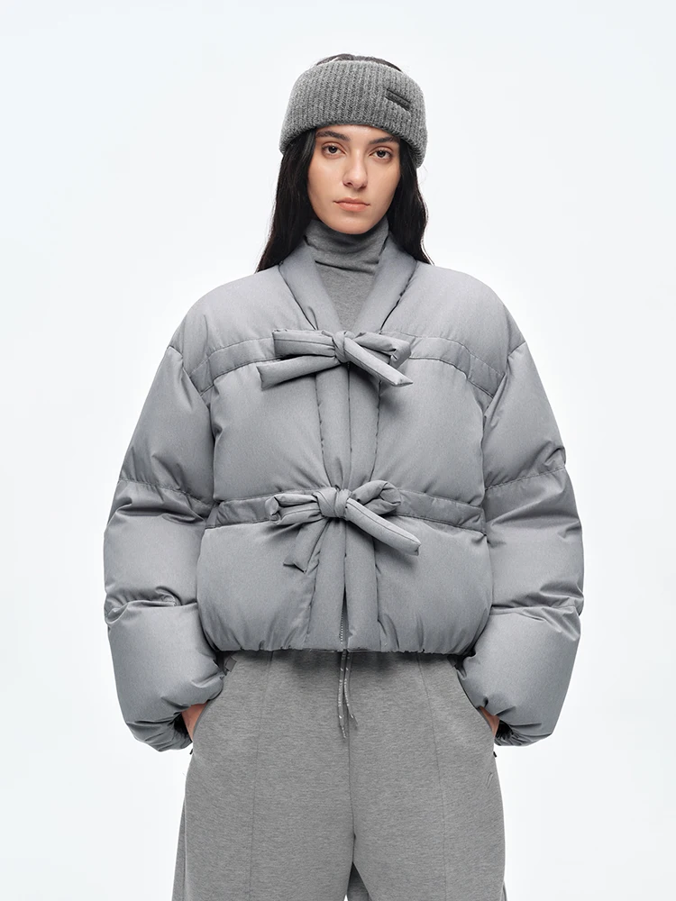 

Original Women's ort Puffer Jaet f Circle Casual Loose Fit Polyester Fabric Du down Warm Winter Sportswear