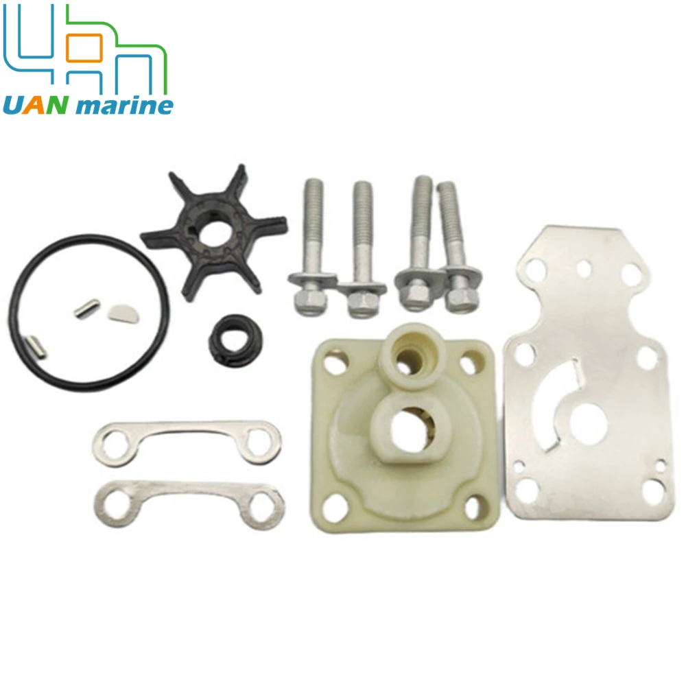 6AH-W0078 Water Pump Impeller Repair Kit For Yamaha 4Stroke F15C F20  15 20HP Outboard 6AH-W0078-00 6AH-W0078-01 6AH-W0078-00-00