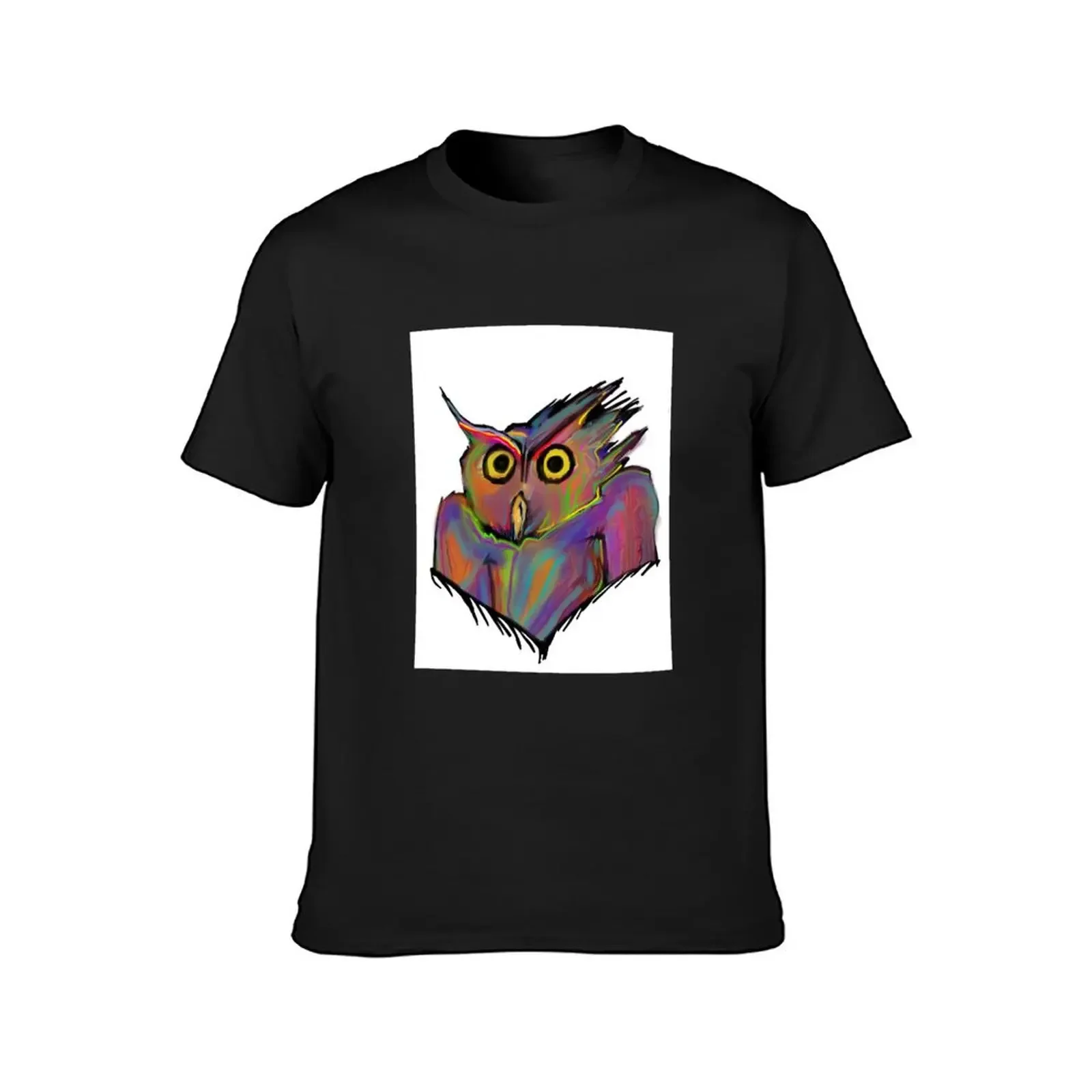 Soft Owl T-Shirt oversizeds heavyweights cotton graphic tees mens designer t shirt