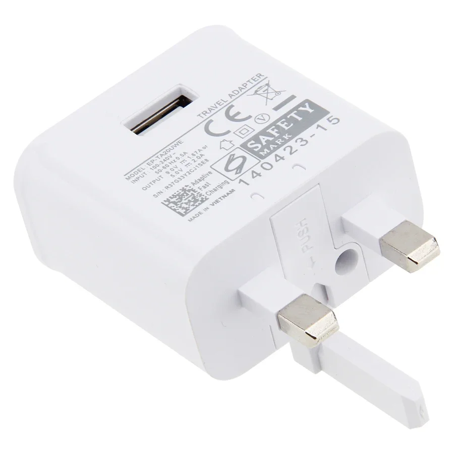 

500pcs 9V 1.67A or 5V 2A Adaptive Fast Charging UK Plug Wall USB Charger Adapter For Samsung Galaxy S6 S7 Note 4 5 for iPhone 8