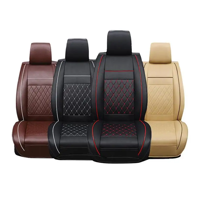 Auto Seat Cushion Leather Seat Cover Car Seat Protector Cushion seat Car Front Seats Covers luxury car seat Cape 5 seats