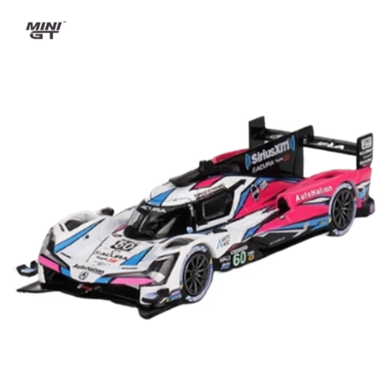 재고 있음: 1:64 ACURA ARX-06 IMSA 2023 다이캐스트 시뮬레이션 합금 자동차 모델, 소년 장난감, 성인 수집용 장식품.