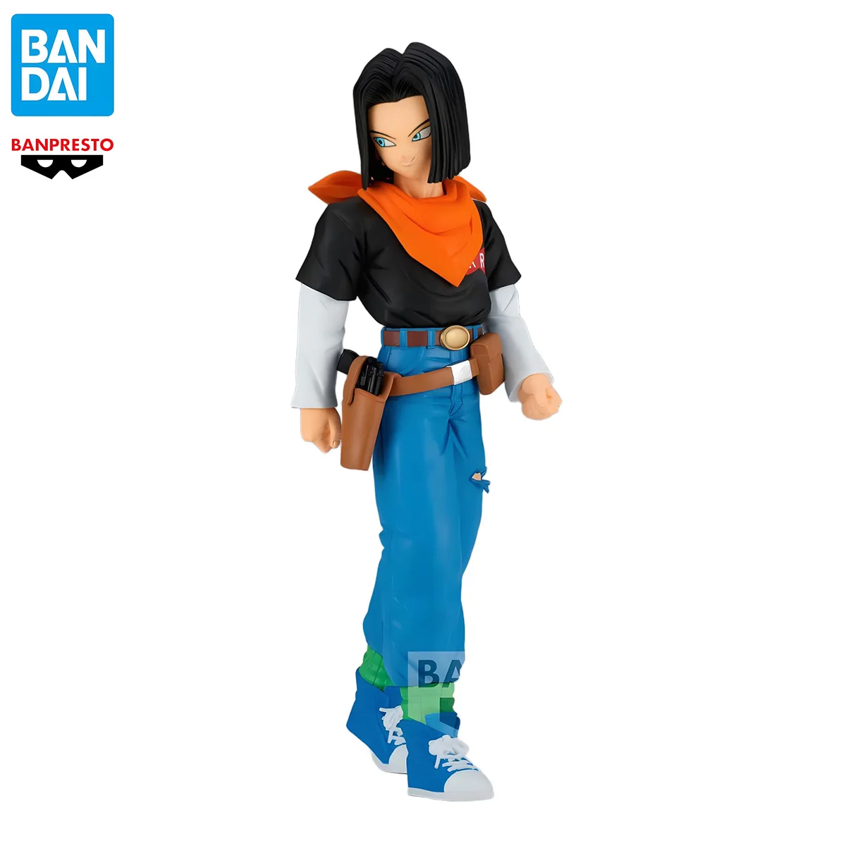

In Stock Genuine BANDAI Banpresto Dragon Ball Z SOLID EDGE WORKS Android 17 Lapis Anime Action Figure Collectible Model Toy Gift