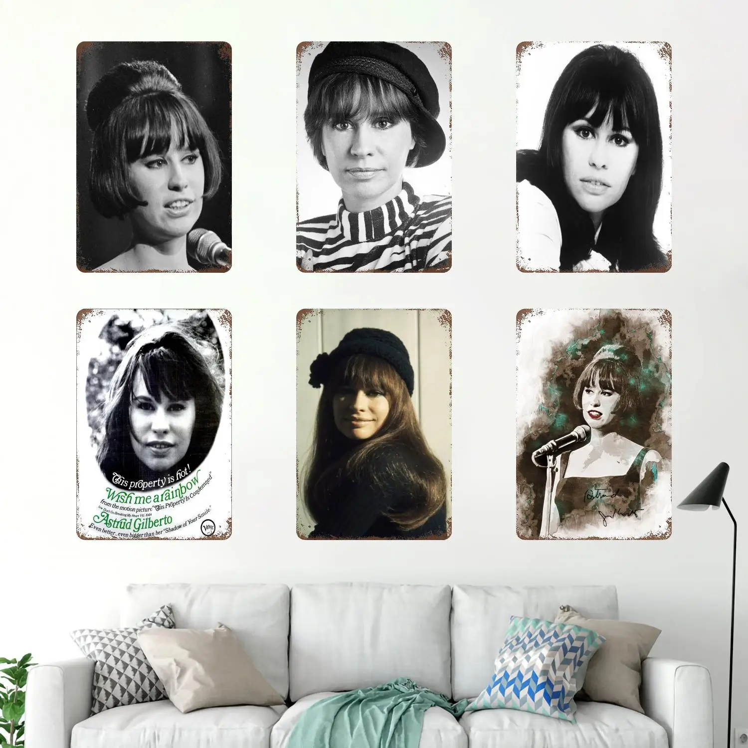 astrud gilberto Retro Vintage Tin Sign Poster Decorative Plaque Metal Plate Wall Decor
