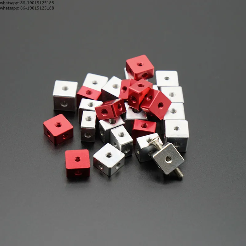 Six-sided nut fixing block, plate M3 threaded link block 10x10x10 10x10x6   10 per pack