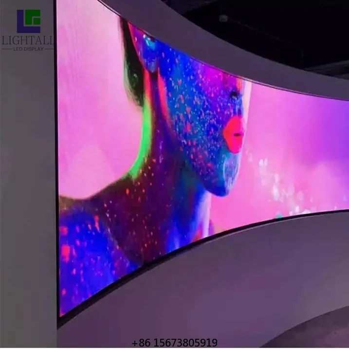 

P2mm P2.6 P2.9 16:9 Cableless Connection Indoor Small Pixel Pitch Curved Led Video Wall Screen Display