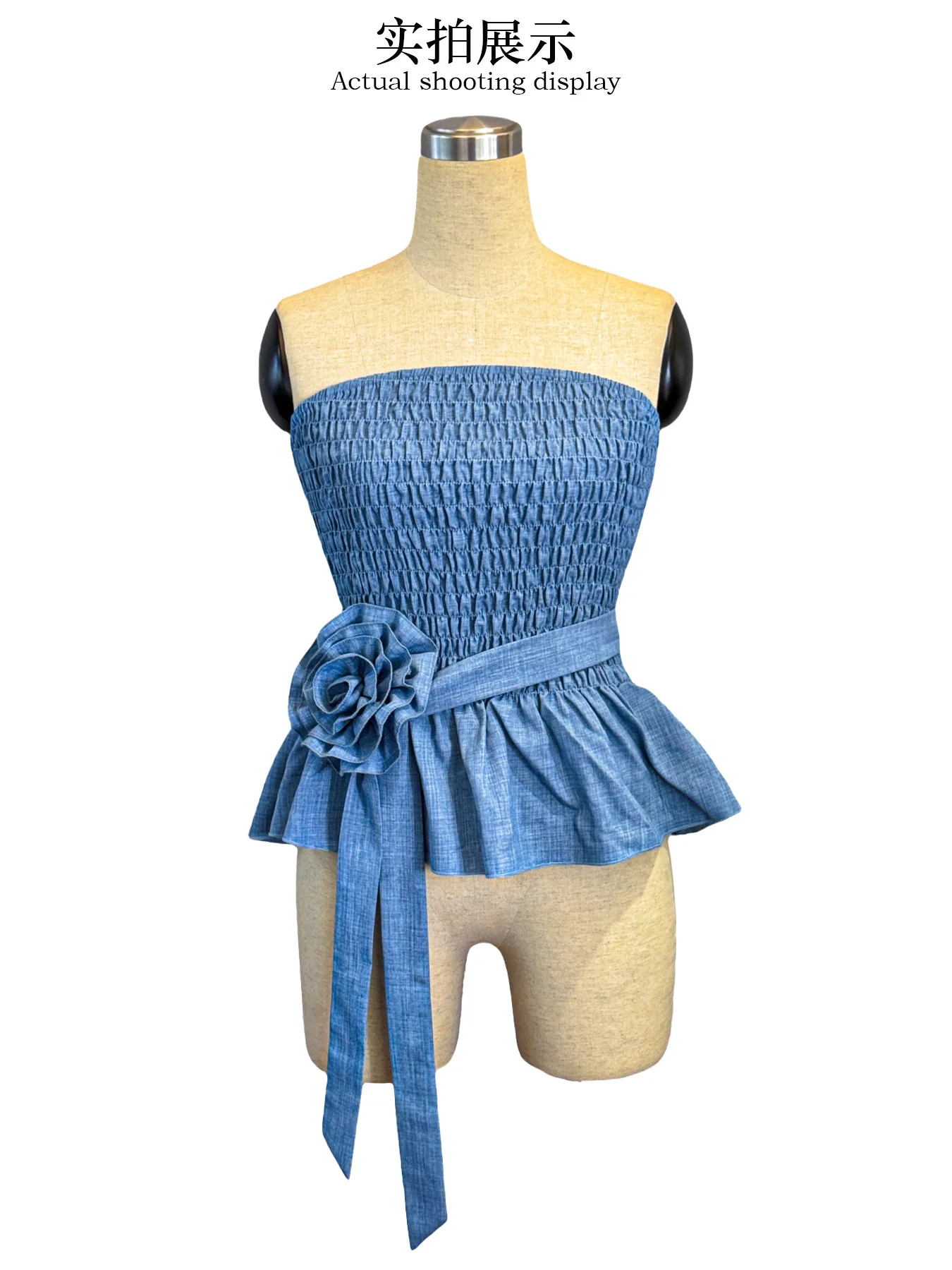 เสื้อครอปแขนกุดผู้หญิงสำหรับฤดูร้อน แต่งระบายลายดอกไม้ สีชมพูสำหรับสาวๆ เอวสูง ทรงเข้ารูป สีขาว สีดำ เซ็กซี่ สไตล์ฝรั่งเศส