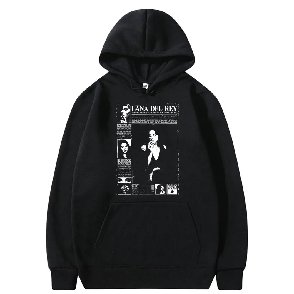 

Lana Del Rey Graphic Hoodie Men Women Hip Hop Vintage Oversized Sweatshirt with Hood Male Pullovers Men's Fleece Cotton Hoodies