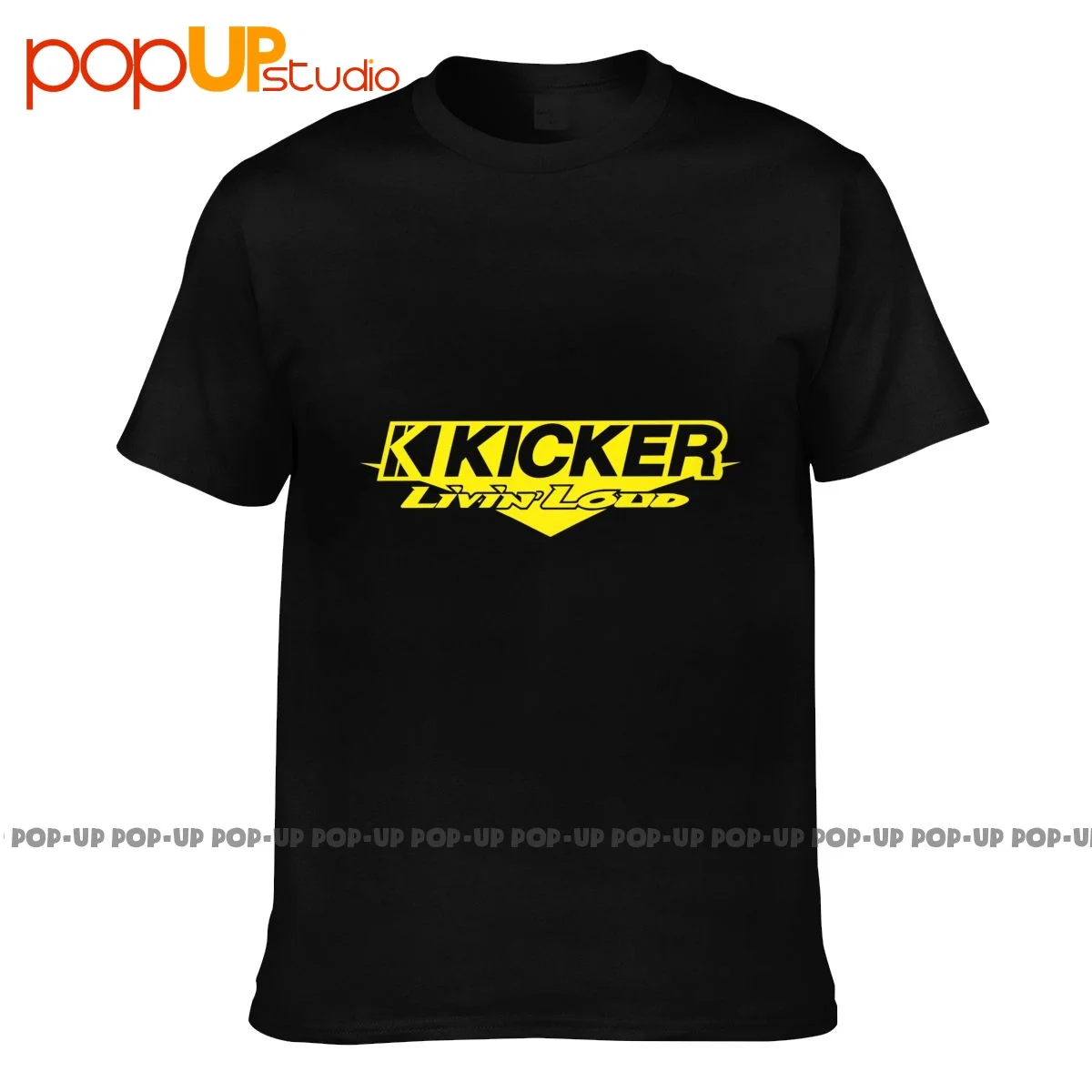 Kicker Livin Loud Audio Logo Speakers Amplifiers Car Subwoofers P-225 T-shirt Tee Shirt Print Hot Selling