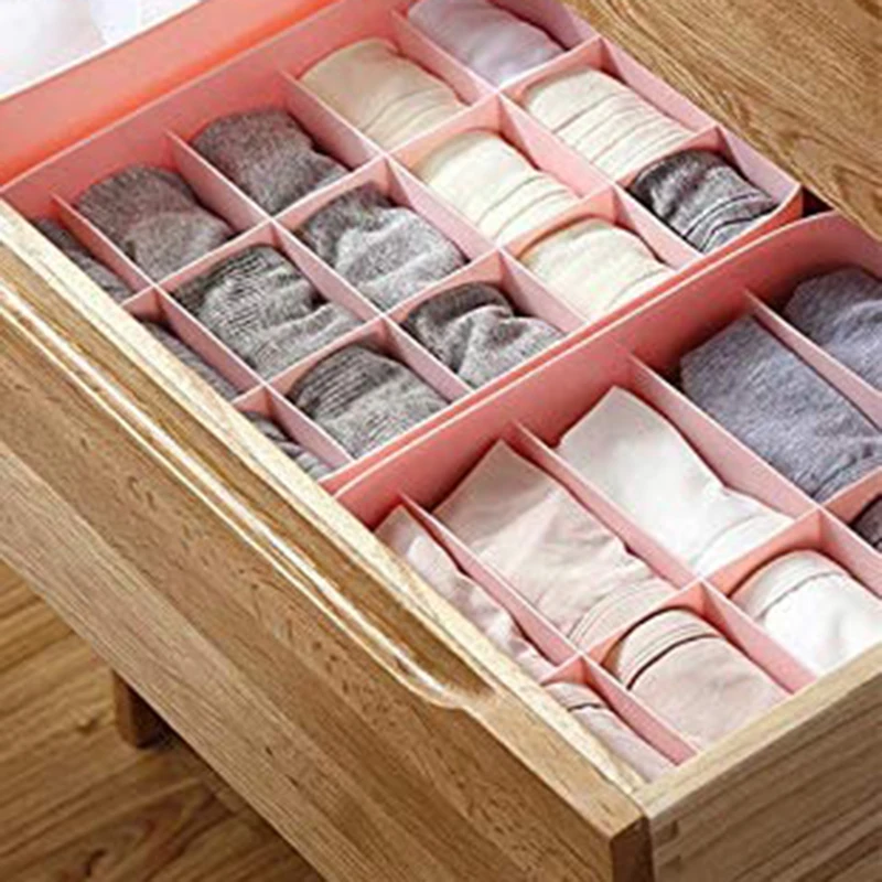 

Underwear Storage Box Plastic Storage Box Bra Underwear Socks Storage Drawer Type Organizer Dormitory Fashion Convenient Solid