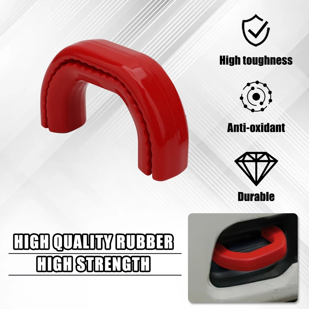 Front Tow Hooks Covers For RAM 2500/3500 From 2019-2025 Compatible With Ram 2500 Front Trailer Hook Cover Red Accessories