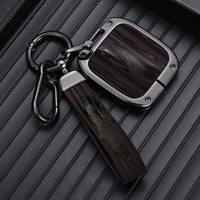 

Suitable For ZEEKR 007 Grain Grey And Coffee Colors Zinc Alloy+ TPU Car Remote Key Case Cover Beautiful And Atmospheric