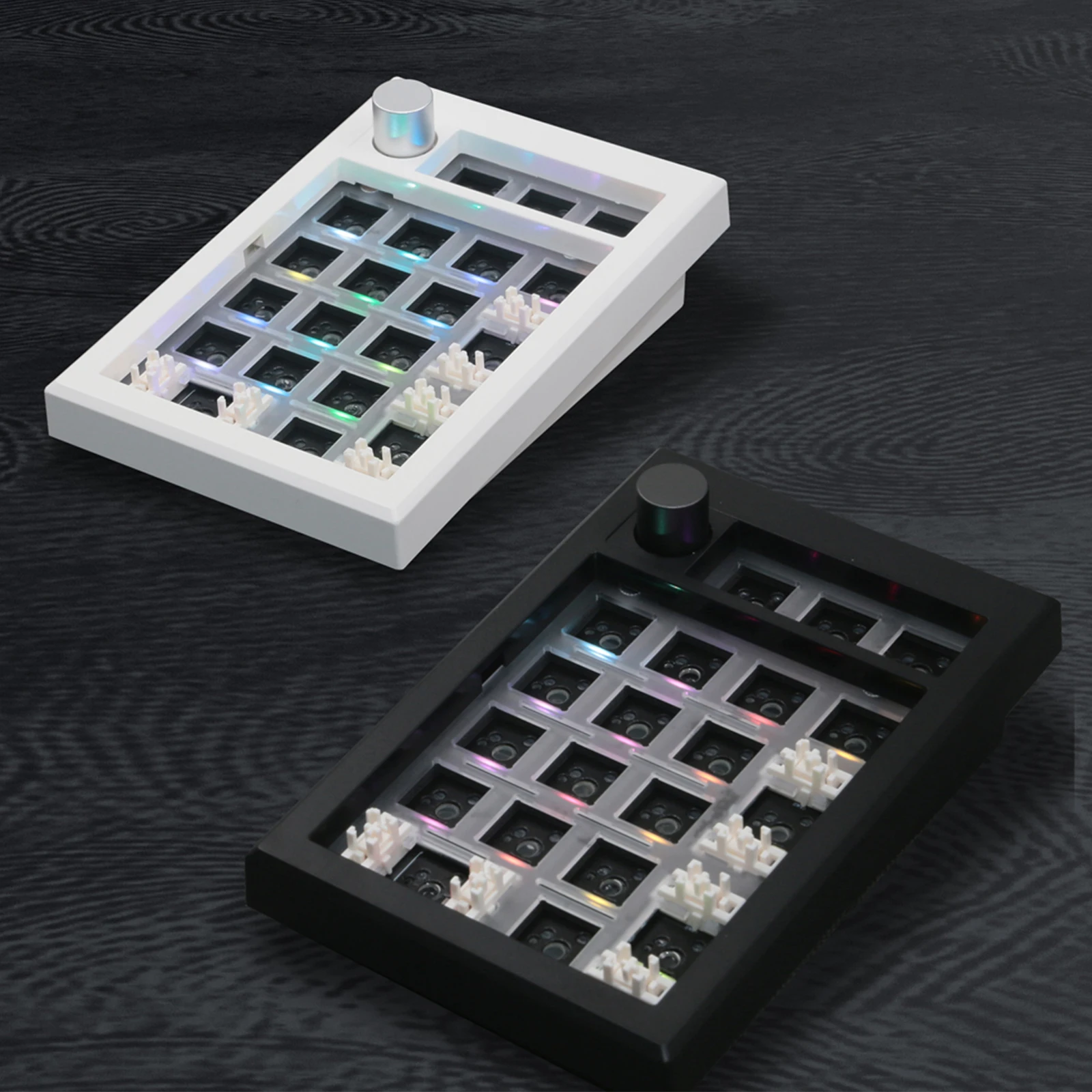 GMK21 Wireless Digital Keyboard Pad Kit 21-Key Mechanical Numpad Kit Three Modes Bluetooth RGB Hot-Swappable Knob Keyboard