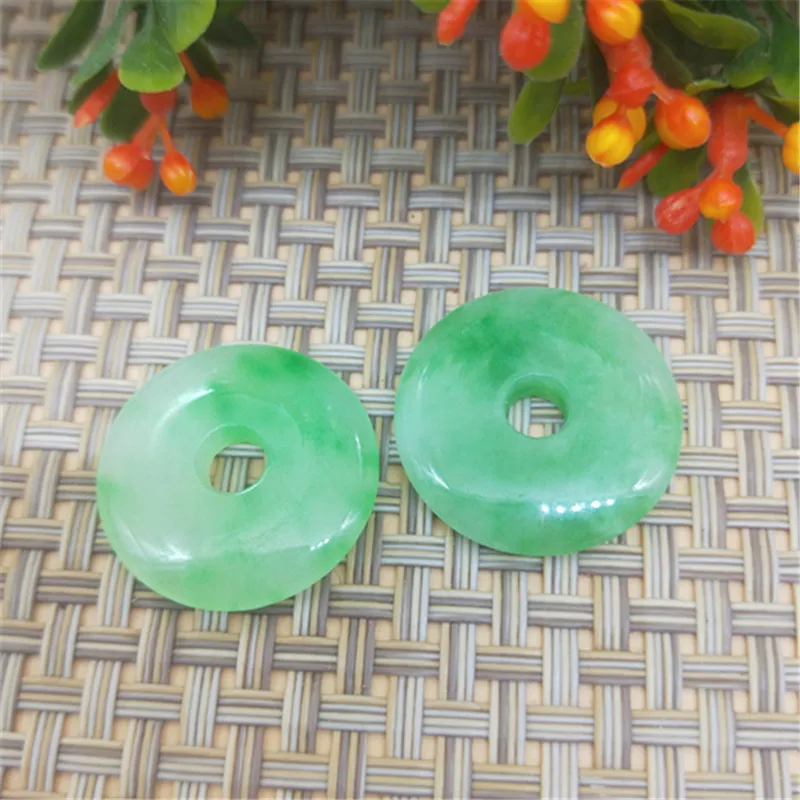 Jade Straight Batch Jade Pendant Gift Small Gift Jade Imitation Jade Ice Floating Flower Safety Buckle Jade Pendant