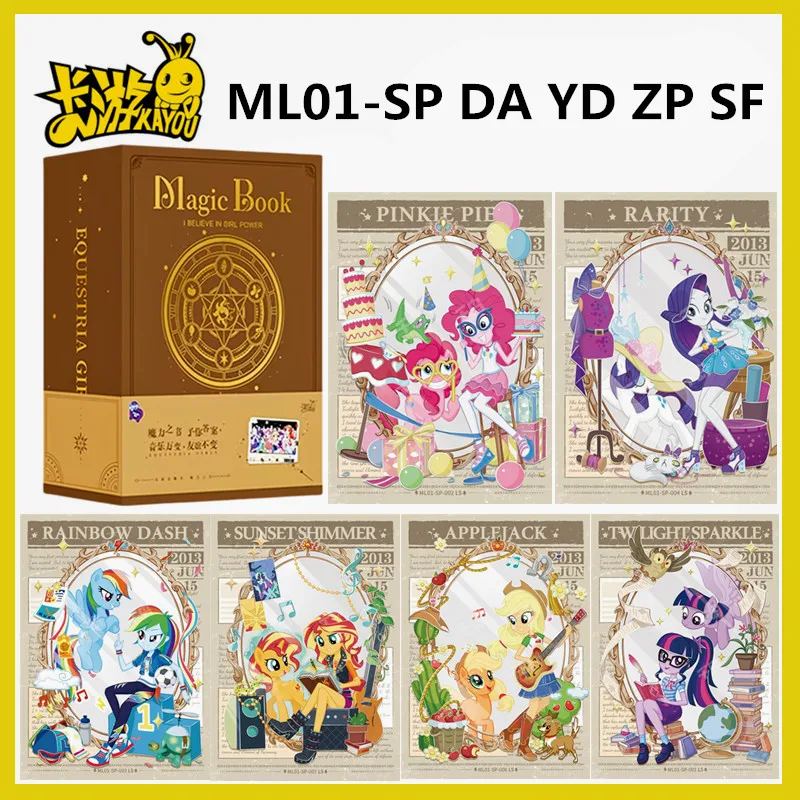 

KAYOU натуральная карта My Little Pony Friendship Sonic Boom карты Magic Power Book Vol.01 аниме коллекционные игрушки подарки