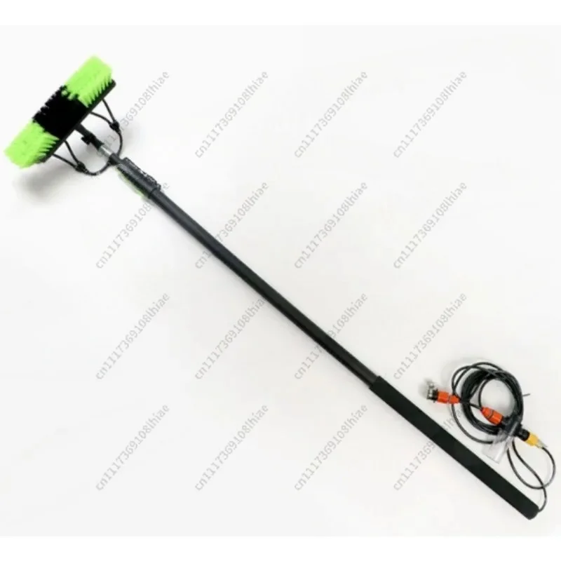 Water Fed Telescopic Pole Cleaning Brush, 3.6M Extendable Handle for Window Wall Solar Panel