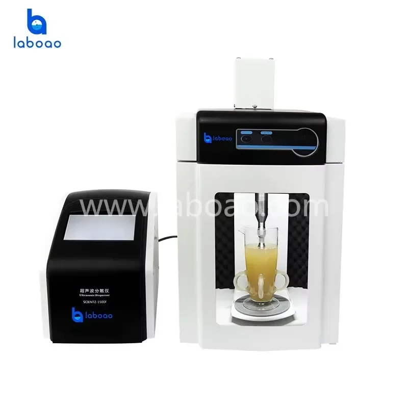 LABOAO LUD-F Series Stainless Steel Ultrasonic Disperser with Vacuum and AC Motor for Lab Use