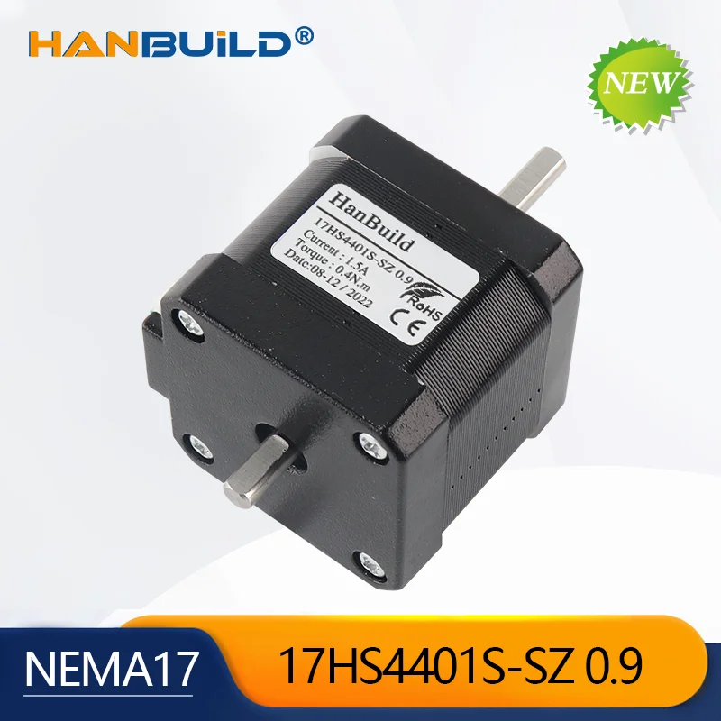 

Nema17 Stepper Motor 4-lead 1.8 degree use for 3D printer and CNC NEMA17 2.7v 1.5A 40N.CM 17HS4401S-SZ 0.9 42 stepper motor