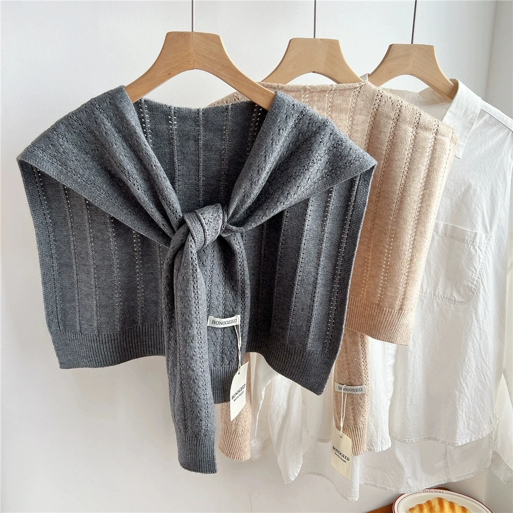 Shawl Wrap Winter - Chal de punto calentito con diseño