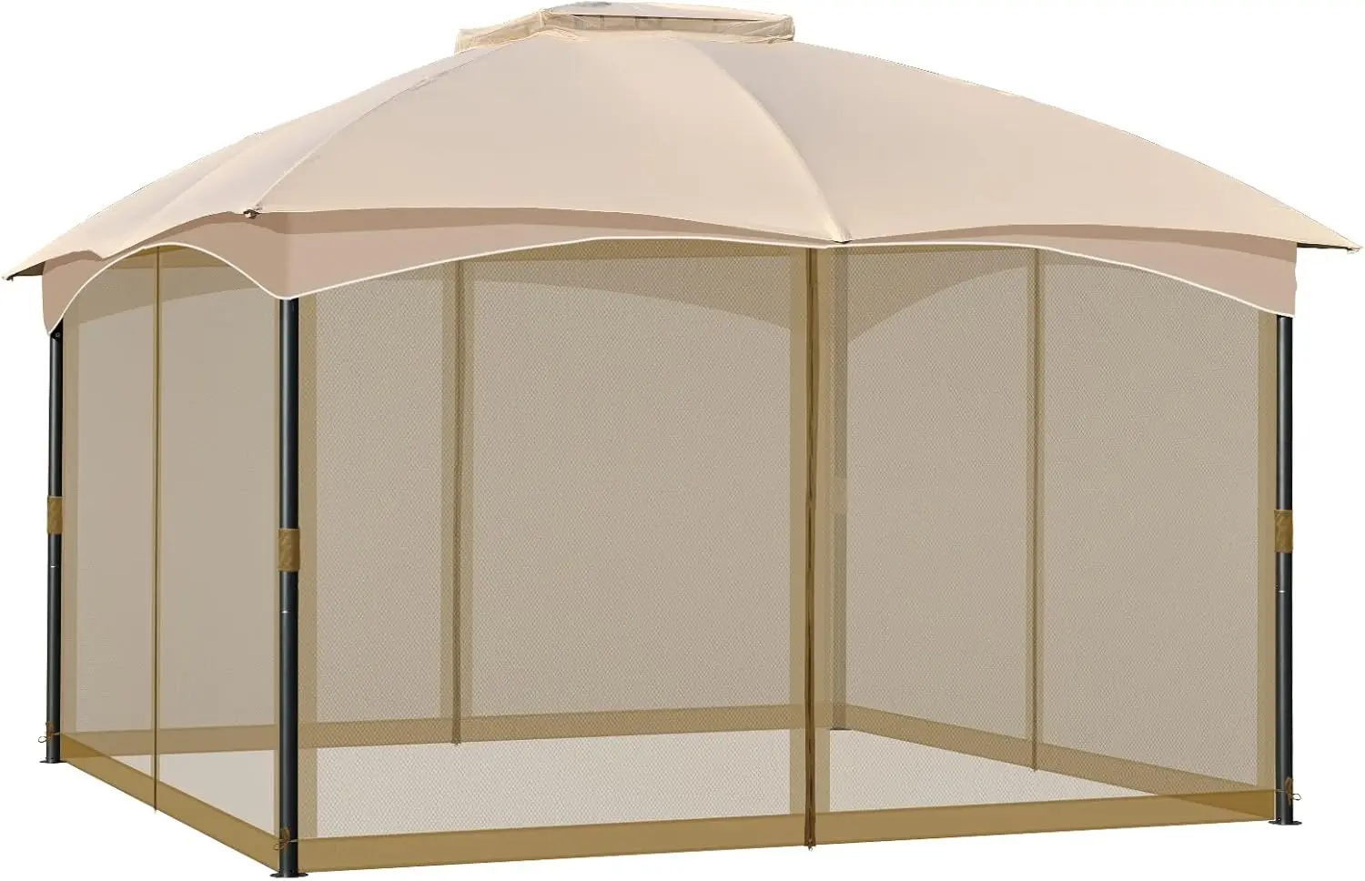 

Сменная сетчатая сетка, универсальные боковые панели для беседки 10' x 13' с двойными молниями для защиты от комаров, для использования на улице