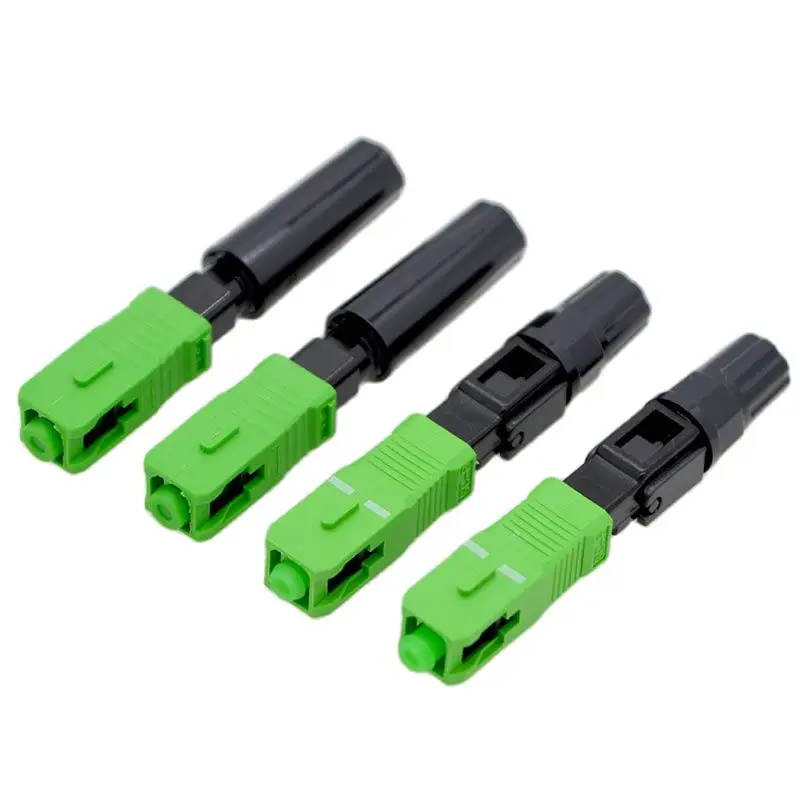 

400pcs New SC/APC Optical Fiber Fast Connector FTTH Embedded Optical Fiber Cold Connector CATV Quick Connection Wholesale