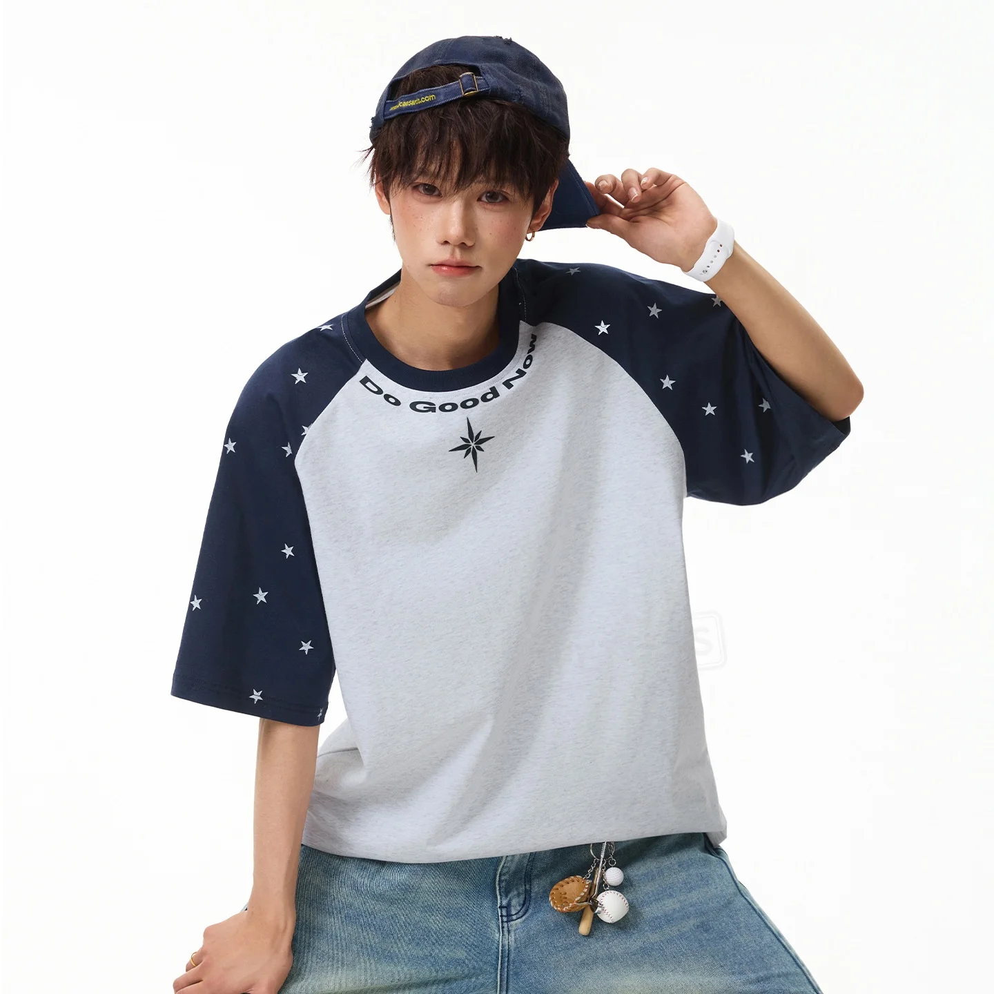 

TFETTERS 2026 Summer American Style Men T-Shirt 100% Cotton Loose Fit Half Sleeve Travel Casual Wear Men Comfortable Top Man