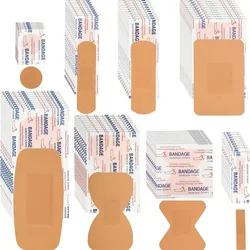 Banda de gesso impermeável ferida para casa, kit de primeiros socorros, médico, anti-bactérias, emergência, viagem, 100 pcs