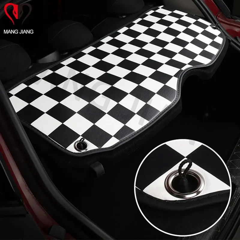 Car Interior Superfiber Leather Rear Trunk Window Pad For Mini Cooper F55 F56 F60 R60 Protection Mat Decoration Accessories