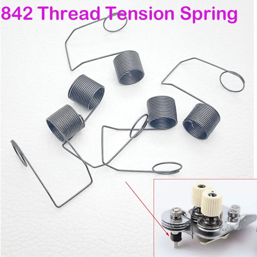 10PCS Industry Sewing Machine Spare Parts Brother 842 872 Double Needle Thread Tension Spring