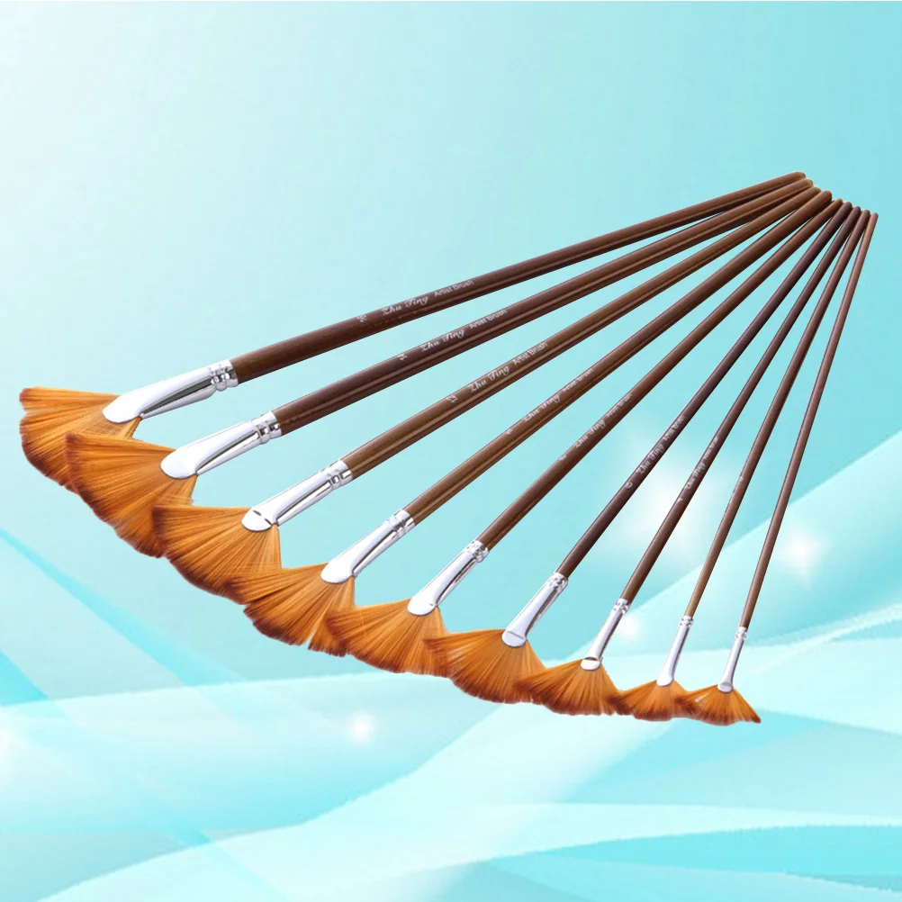 

9Pcs Professional Painting Brush Set for Daily Art Use Easy to Carry and Store Ideal for School Home