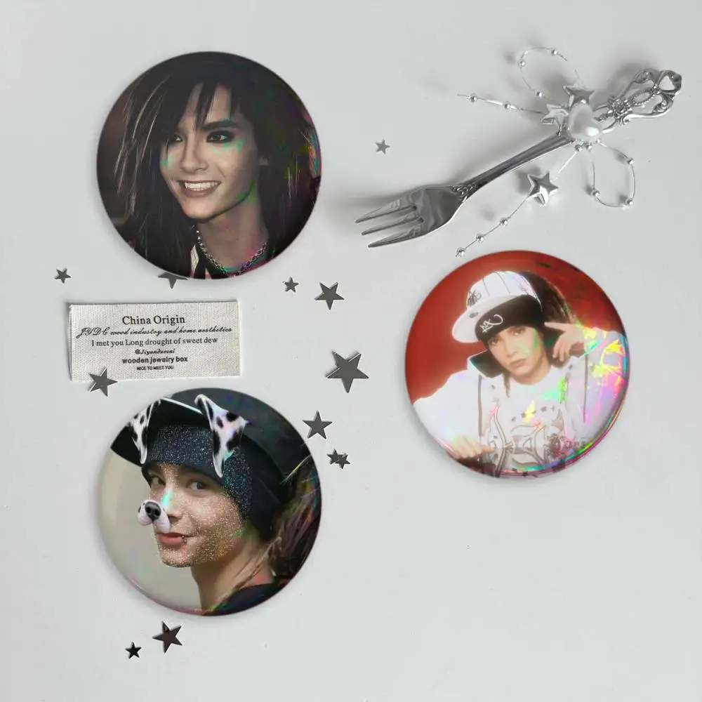 Bill Tom Kaulitz T-Tokio Hotel Brooches Cartoon Badge Pins Backpack Hat Accessories Friend Gift