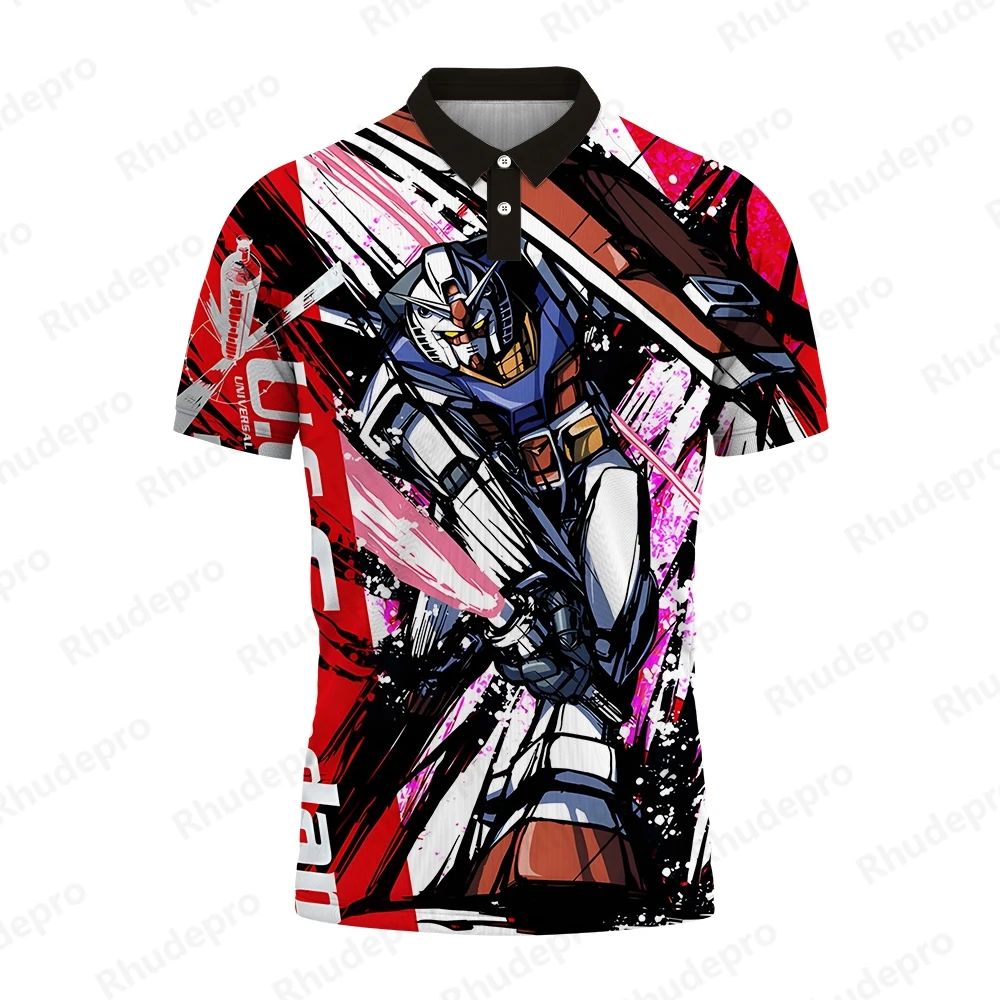 Polo da uomo stampata Neon Genesis Evangelion 2024 5XL Cosplay Anime t-Shirt di alta qualità moda manica corta oversize nuovo