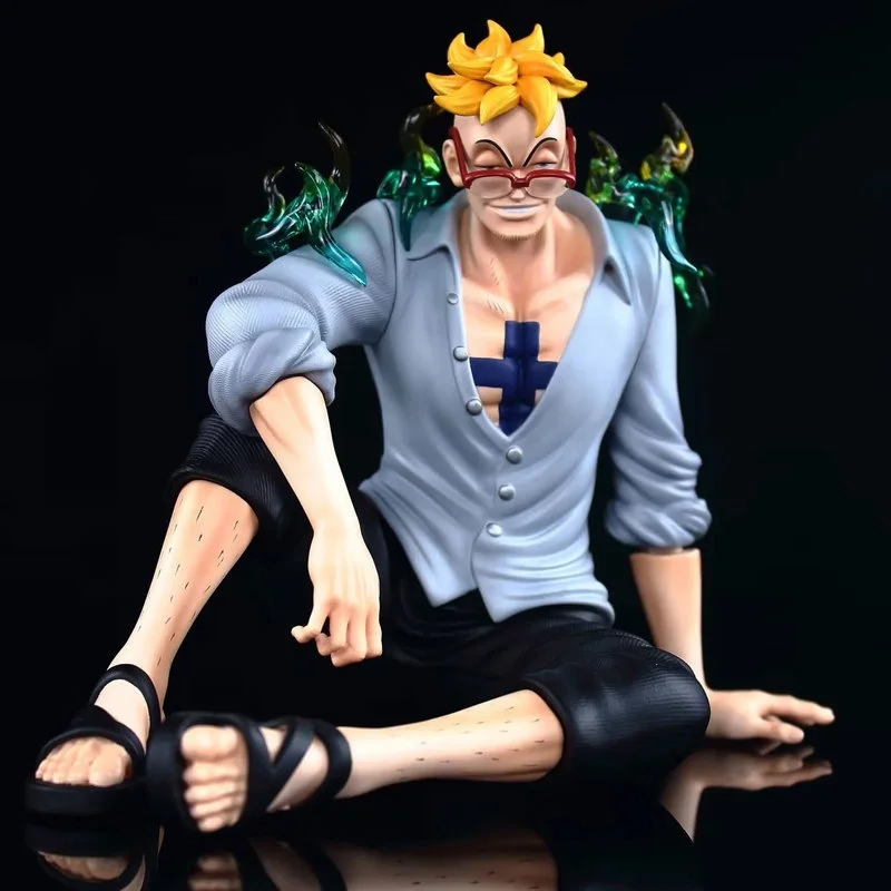 Marco Sitting The Secular Bird 15cm Scene Statue Figure One Piece Gk Anime Model Ornaments Doll Toys Collection Periphery Decor