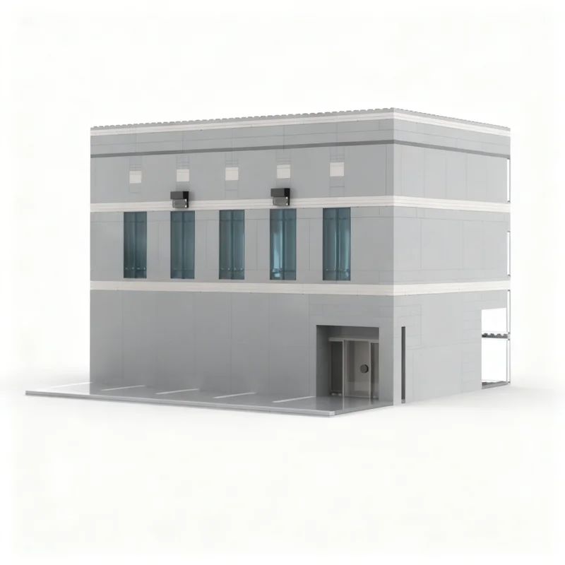 2613 деталей MOC: Полный набор для сборки здания Dunder Mifflin, совместимые строительные блоки, конструктор, рождественский подарок, идея для творчества, для детей