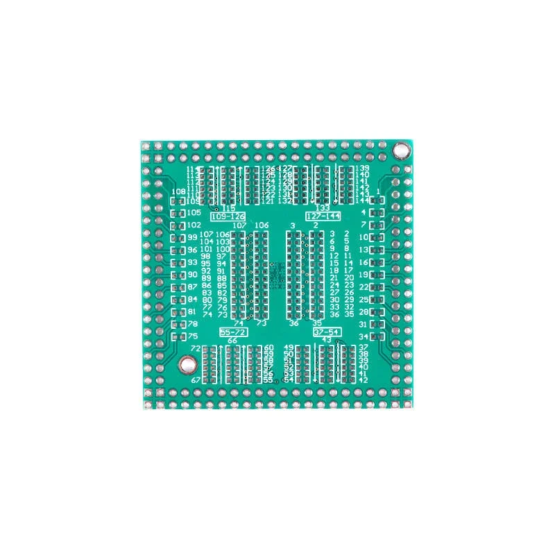 Placa adaptadora QFP/EQFP/TQFP/LQFP144/128 SMD a placa de prueba DIP IC (2 piezas)