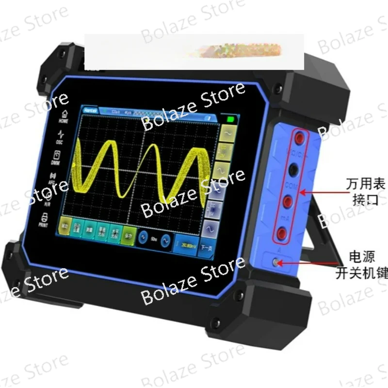 TO1112D Touch Screen Digital Oscilloscope 2 Channels 110MHz Portable USB Oscilloscopes Signal Source Multimeter