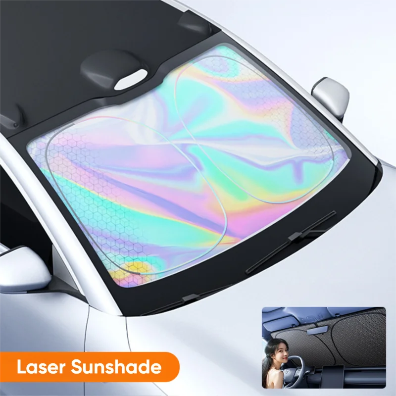 

RazorRide Upgraded Windshield Sun Shade for Car Thicken Heat Insulation Cooling Sunshade UV-Reflective Sun Protection Cover