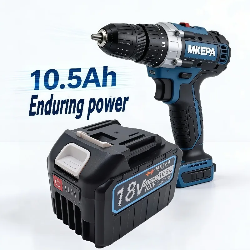 5S3P precision architecture, 18V power, 10.5Ah long-term energy, 928VF high-efficiency battery cells, continuous operation.