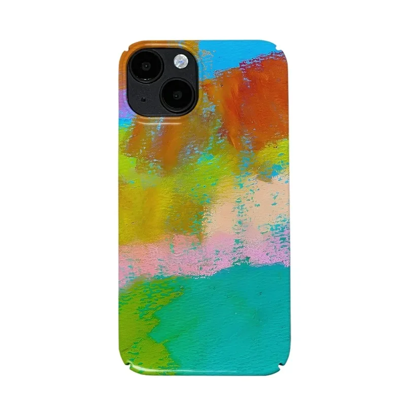 

Ins Artistic Abstract Oil Painting Phone Case for IPhone 16 15 14 13 Pro Max 12 11 Pro Back Cover X XS XR 7 8 PLUS SE 2020 Funda