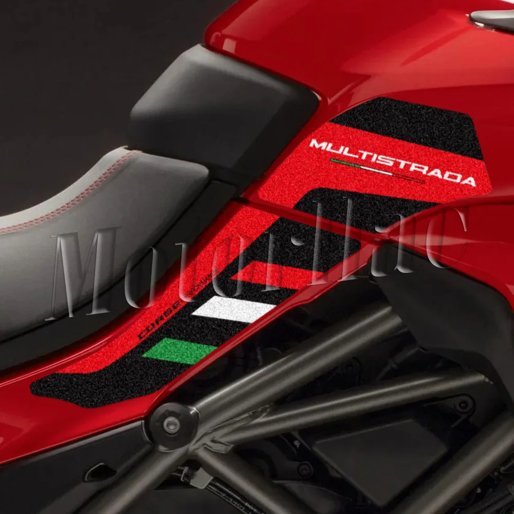 Für Ducati Multistrada 1200 1260 2015-2022 3M Motorrad Tankpad Aufkleber Rutschfester Kniegriff Schutz Zubehör – Detail 2